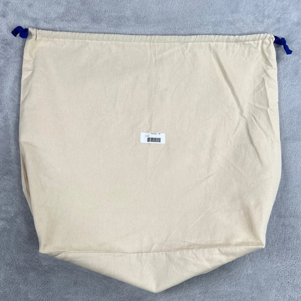 Louis Vuitton Original XL Drawstring Dust Bag 24x20 Cream Blue Luxury Storage